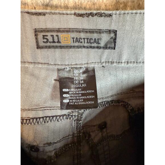 5.11 Tactical Womens Cirrus Gray Storm Ripstop Outdoor Hiking Pants - Size 4 - Picture 6 of 11